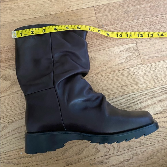 Siberian Husky Womens Ankle Boots Booties Dark Chocolate Brown 7 D Soft Leather - Picture 9 of 16